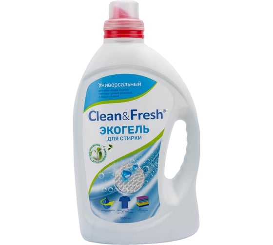 Гель для стирки Clean&Fresh universal, 3 л Cl63000u