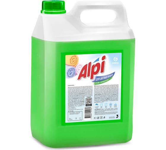Гель для стирки белья Grass ALPI 5 кг универсальное концентрированное жидкое средство для цветных вещей 125186 1