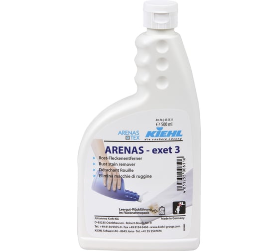 Пятновыводитель следов ржавчины KIEHL Johannes KG ARENAS-exet 3 500 мл j655343