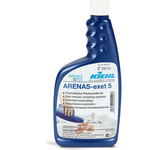Пятновыводитель следов крови, продуктов питания, травы KIEHL Johannes KG ARENAS-exet 5 500мл j655543 1