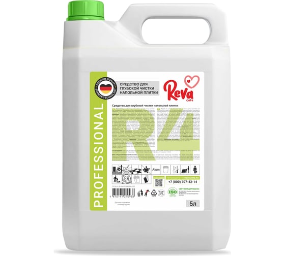 Средство для глубокой чистки напольной плитки Reva Care professional r4 5л R395000 1