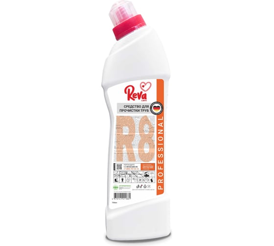 Средство для прочистки труб Reva Care professional r8 0.75л R427501