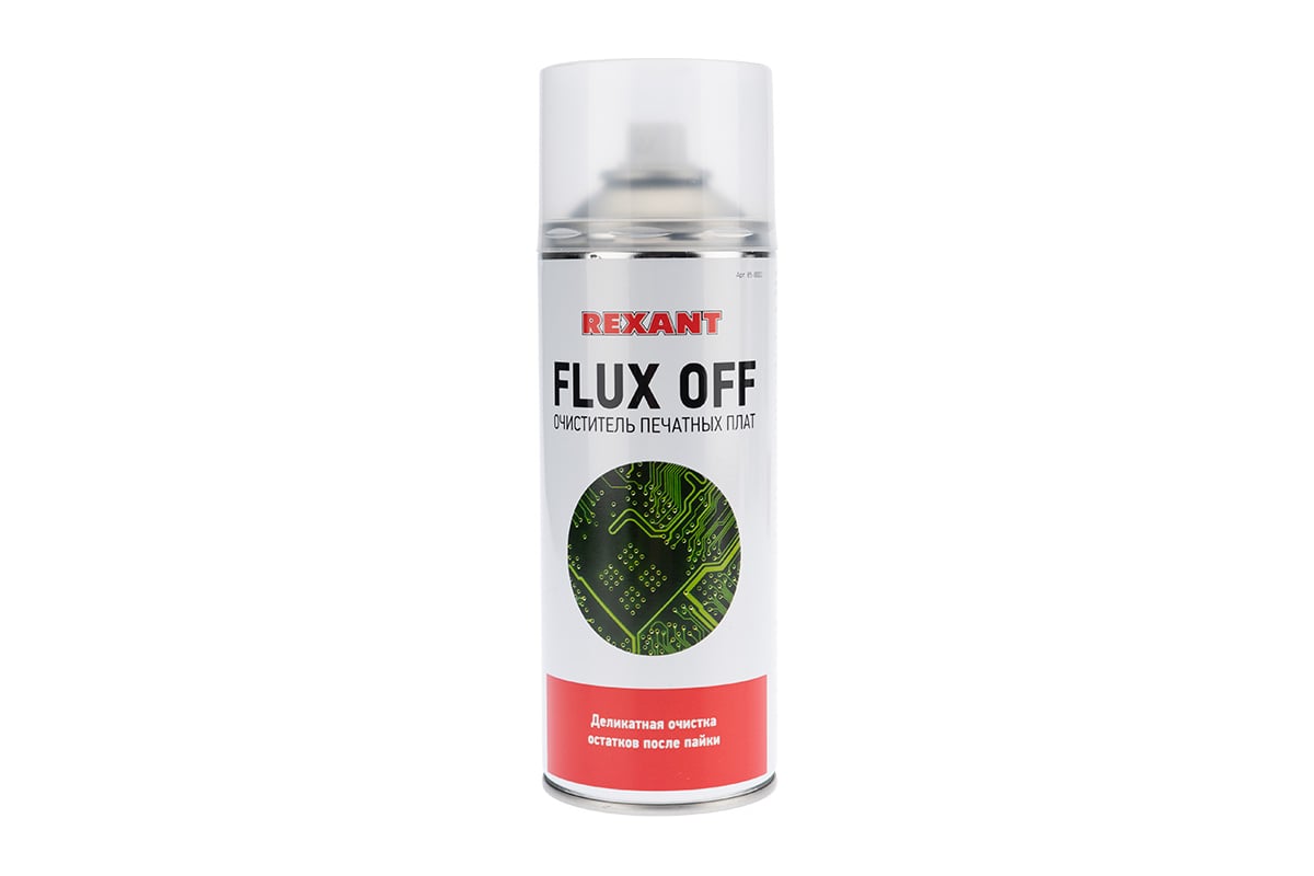 Очиститель печатных плат FLUX OFF (400 мл) REXANT 85-0003 - выгодная цена,  отзывы, характеристики, фото - купить в Москве и РФ