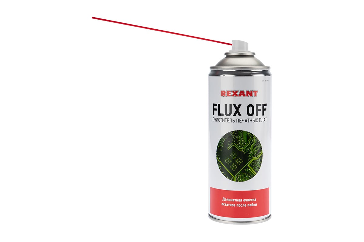 Очиститель печатных плат FLUX OFF (400 мл) REXANT 85-0003 - выгодная цена,  отзывы, характеристики, фото - купить в Москве и РФ