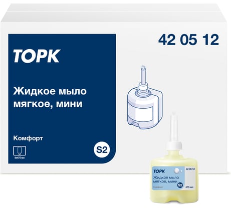 Жидкое мыло мягкое мини TORK Tellus Advanced , 0.475 л., S2, для рук 25527 420512