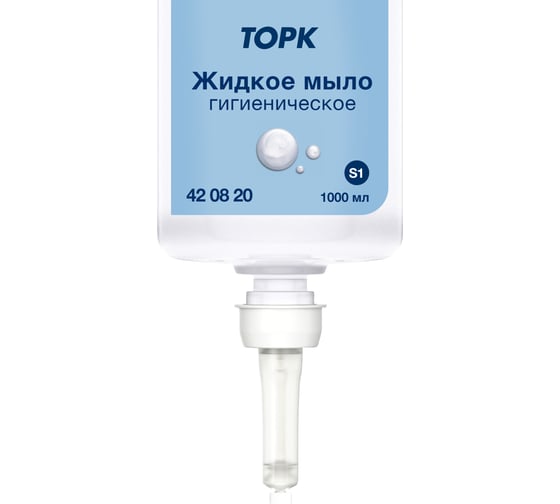 Жидкое мыло для рук TORK Advanced гигиеническое, 1 л., S1 арт.420820 25528
