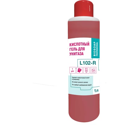 Кислотный гель для унитаза АиС BIOSOAP Proffecional / L102-R 1л 9030201