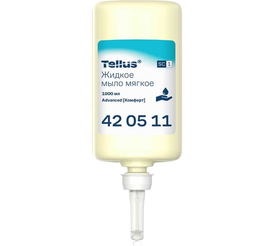 Жидкое мыло-крем для рук TORK (Tellus) Advanced 1 л., S1 арт.420511 25526