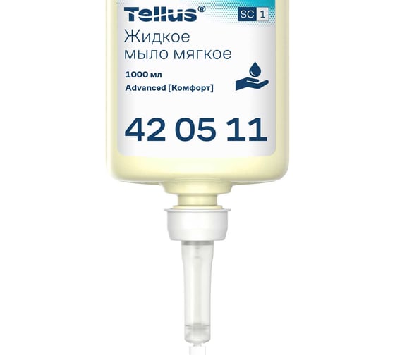 Жидкое мыло-крем для рук TORK (Tellus) Advanced 1 л., S1 арт.420511 25526