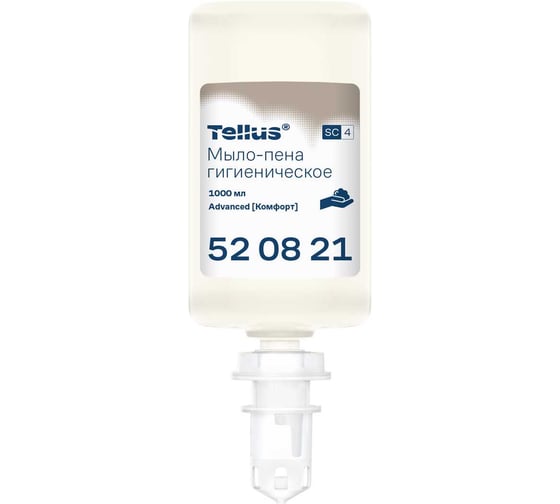 Жидкое мыло-пена Tellus Advanced гигиеническое, 1 л., S4 арт. 520821 25530 1