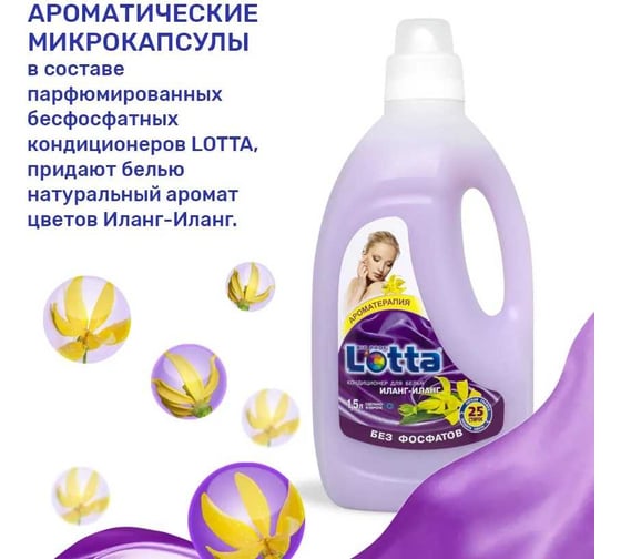 Кондиционер Lotta Иланг-иланг, без фосфатов 4660002310666
