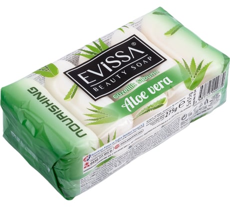 Туалетное мыло EVISSА ecopack 5x55 гр., алоэ-вера М2779