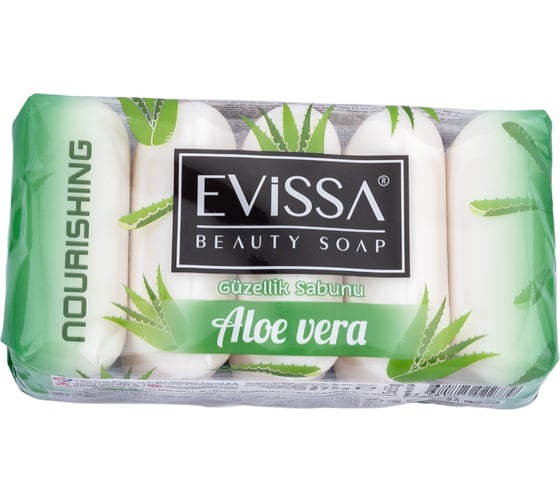 Туалетное мыло EVISSА ecopack 5x55 гр., алоэ-вера М2779