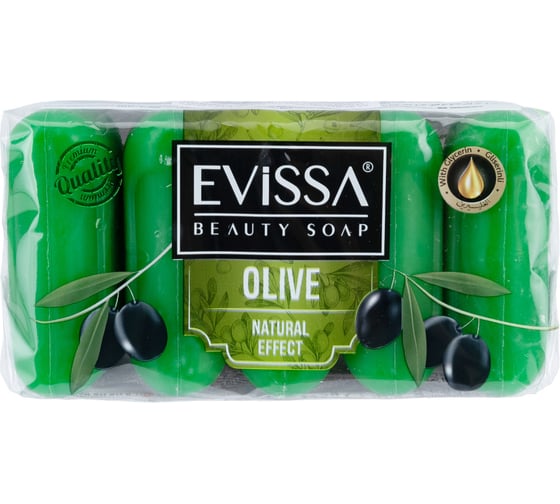 Туалетное мыло EVISSА ecopack 5x55 гр., оливка М1802