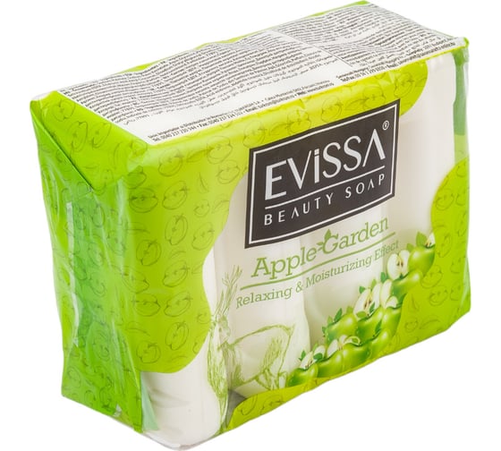 Туалетное мыло EVISSА ecopack 4x70 гр., яблоко М5084