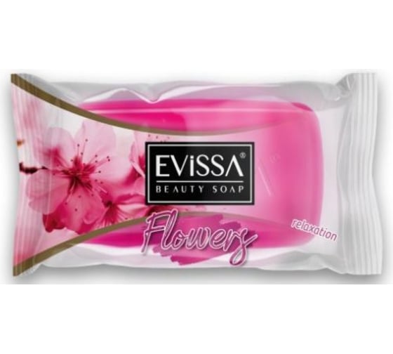  Глицериновое мыло EVISSА прозрачный флоупак, 75 гр. Цветочный сад  М4483 1