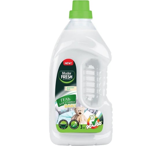Гель для стирки детского белья Master Fresh baby, без красителей, 3 л 243904