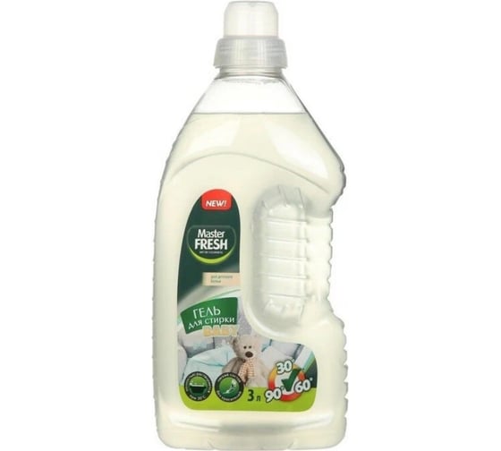 Гель для стирки детского белья Master Fresh baby, без красителей, 3 л 243904