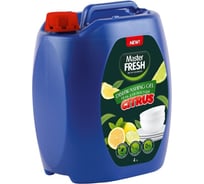 Средство для мытья посуды Master Fresh citrus, гель, 4 л 257130