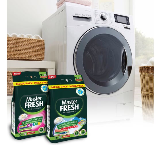 Стиральный порошок Master Fresh color, с энзимами, 9 кг 250656