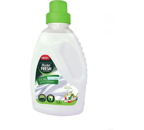 Гель для стирки белого белья Master Fresh white, 1,3 л 243897 1