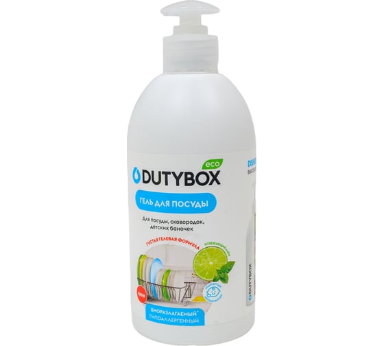 Эко-гель для посуды DUTYBOX лайм и мята 500 мл полный db-1214 1