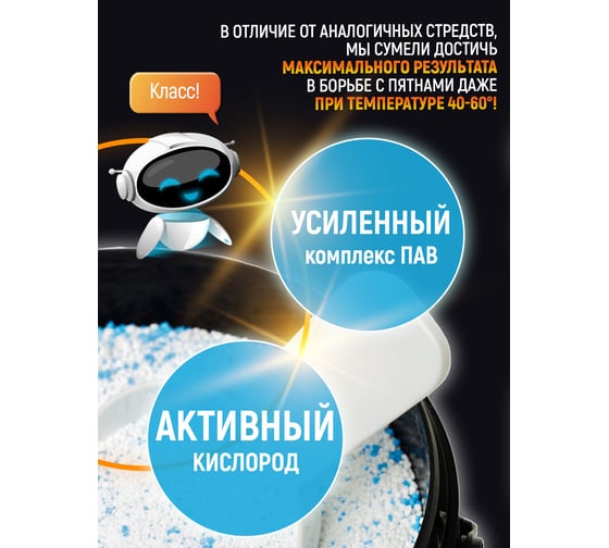Кислородный пятновыводитель SALTON Cleantech 900 г (6) SCT0001
