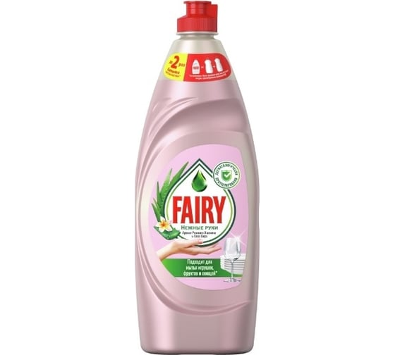 Средство для мытья посуды FAIRY Нежные руки розовый жасмин и алоэ вера, 650 мл 0001009615