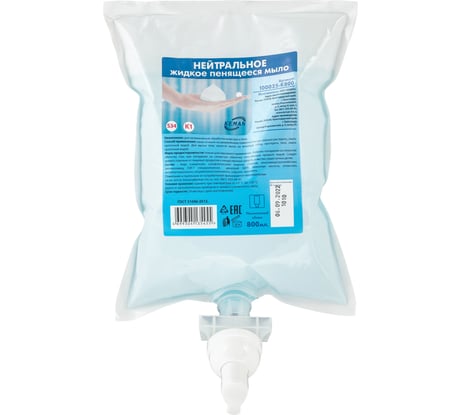 Жидкое пена-мыло Keman картриджное 0,8л нейтральное, арт. 100025-к800 23926