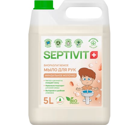 Мыло SEPTIVIT "Миндальное Молочко", 5л 182_5