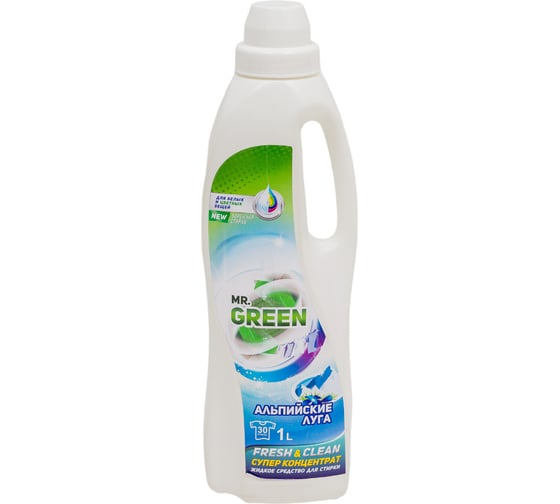 Гель для стирки MR.GREEN Альпийские луга, 1 л ПНД 70523