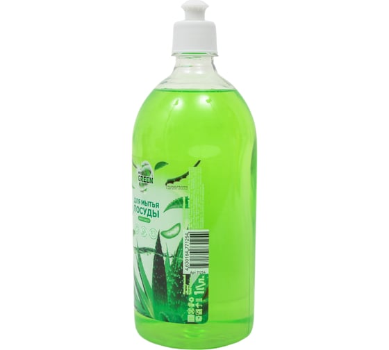 Средство для мытья посуды MR.GREEN Алоэ Вера push-pull, 1 л ПЭТ 71254