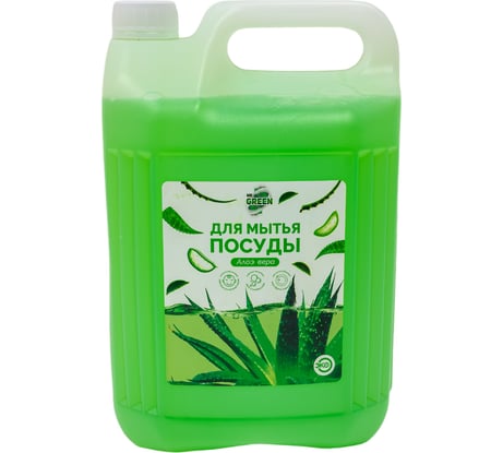 Средство для мытья посуды MR.GREEN Алоэ Вера, 5 л ПНД 71292