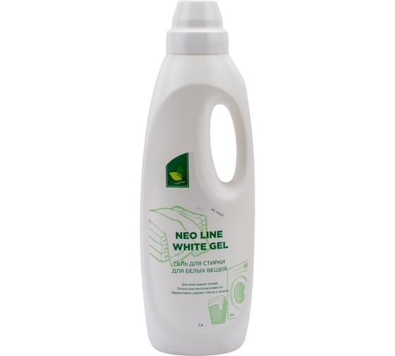 Гель для стирки белого белья Neoline White gel морозное утро, 1л 143027 1