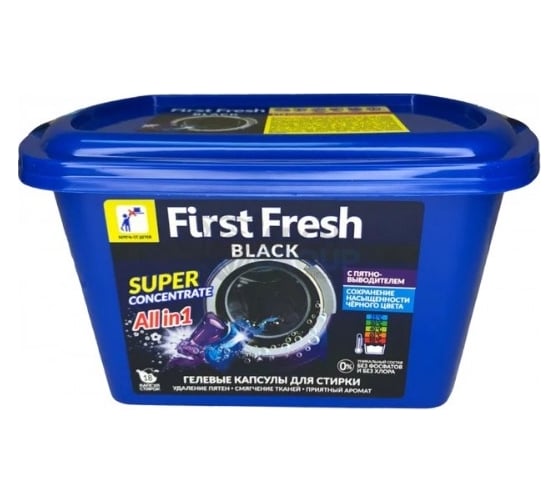 Капсулы для стирки AERO-PRO First Fresh Black 18шт/уп 102001