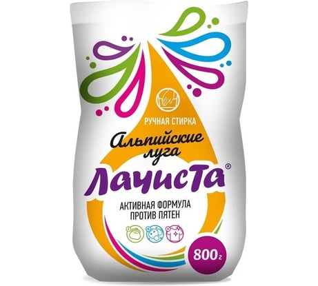 Стиральный порошок Lachista Альпийские луга ручная стирка 800 гр. 870761