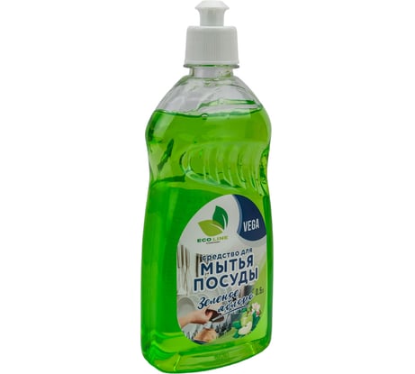 Средство для мытья посуды NEOLINE VEGA зелёное яблоко 500мл (13506) 140007
