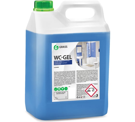 Средство чистящее для ванной и туалета жидкость от ржавчины Wc-gel 5л 125203