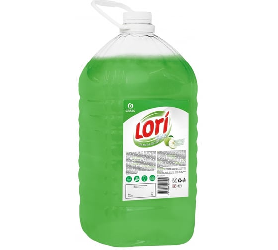 Средство для мытья посуды Grass LORI light зеленое яблоко, 5л 125351
