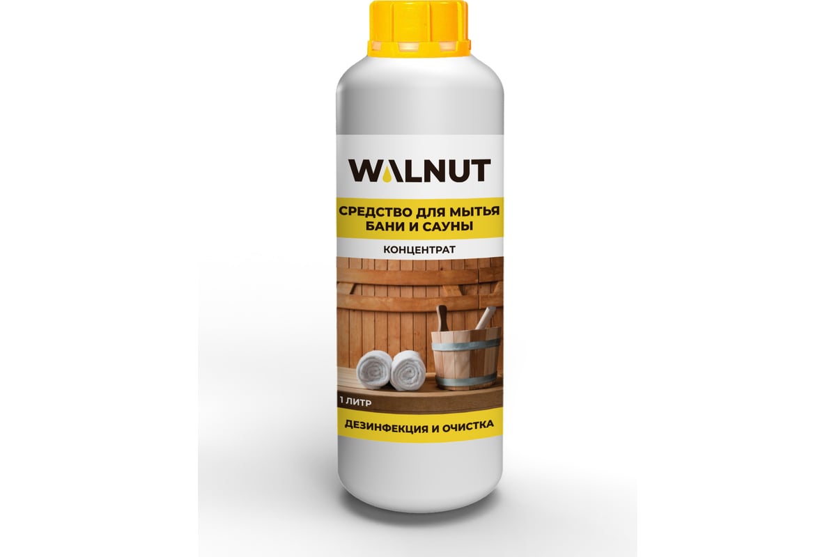 Дезинфицирующее средство для уборки в бане и сауне WALNUT 1 л WLN0404