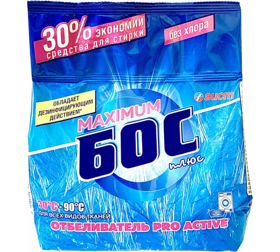 Средство для отбеливания и чистки всех типов тканей Аистенок 1,5 кг Бос плюс Maximum, порошок 608743
