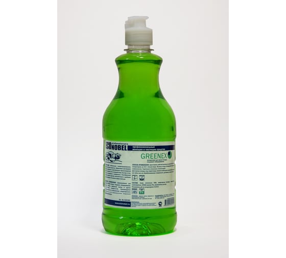 Концентрат для мытья посуды и пищевого оборудования ЭКОНОБЕЛЬ GREENEX 0,75 л 02030-075