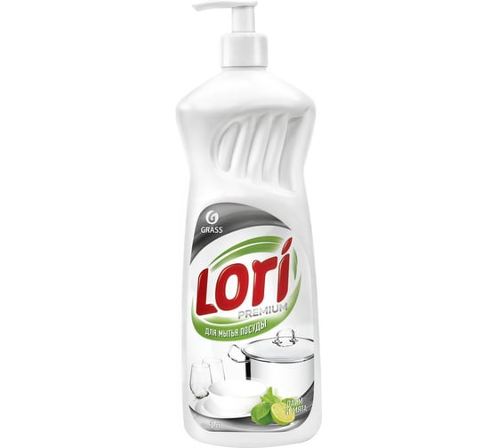 Средство для мытья посуды Grass LORI Premium Лайм и мята, 1000 мл 360102 1