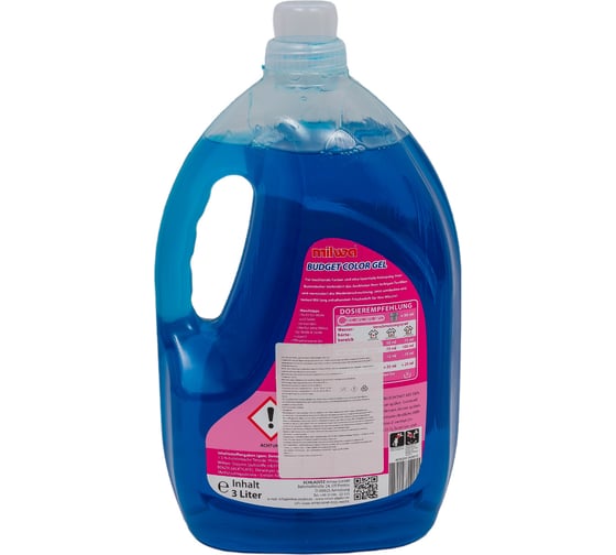 Гель для стирки цветного белья Milwa Budget Color Gel 3 л 1282