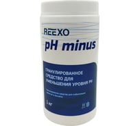 Регулятор pН-минус Reexo быстрорастворимый, гранулы, банка 1 кг 171512