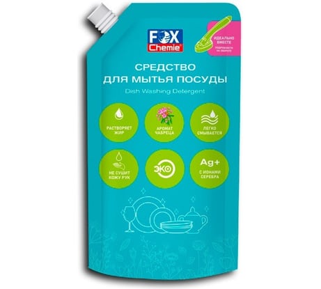 Гель-бальзам для мытья посуды с ароматом чабреца Fox Chemie 450 мл LMF102