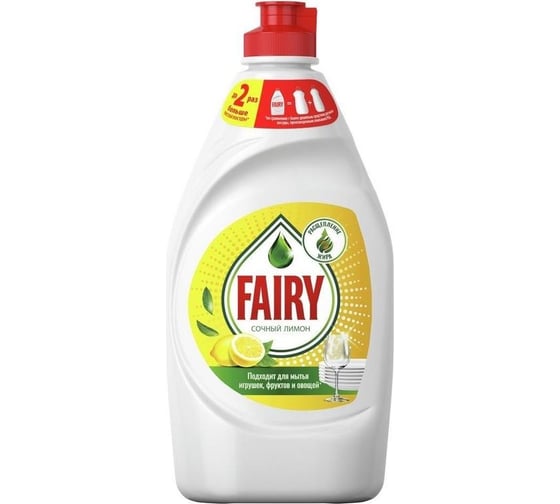 Средство для мытья посуды FAIRY МикcКор сочный лимон, 450 мл + апельсин лимон, 450мл 0001009693 1