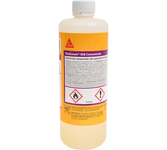 Очиститель-концентрат для эпоксидных материалов SIKA Ceram-958 Concentrate Бутыль 500мл. 713622