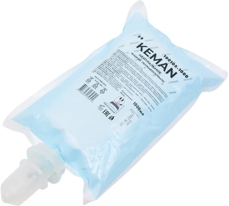 Мыло-пена Keman нейтральное, в картриджах S4, 1000 мл арт 100105-1000 25632