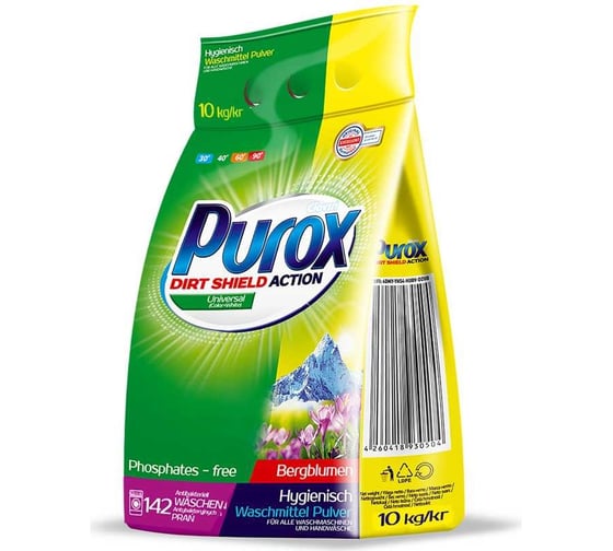 Универсальный стиральный порошок Purox Universal 10 кг (пакет) УТ-00013921